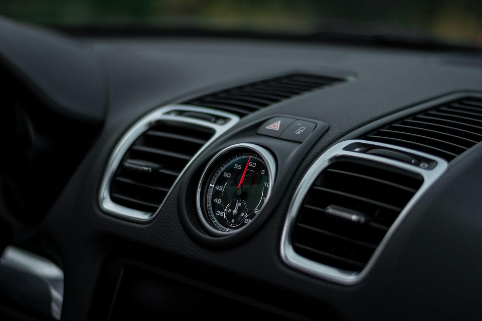 Car dashboard air conditioning vents